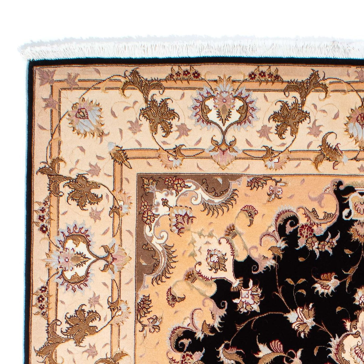 Persisk matta - Tabriz - Royal - 242 x 163 cm - mörkblå