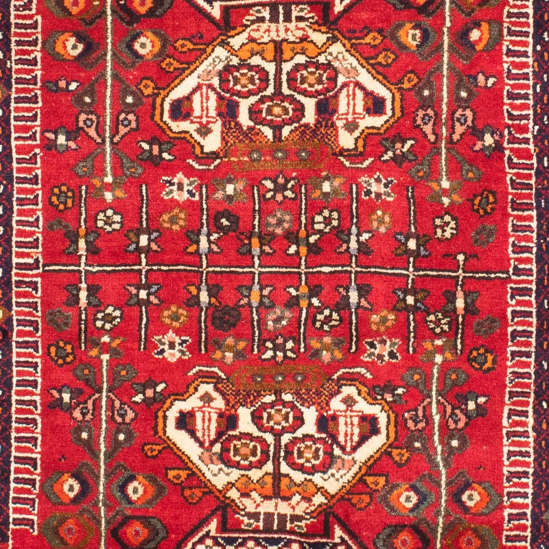 Persisk matta - Nomadic - 135 x 107 cm - mörkröd