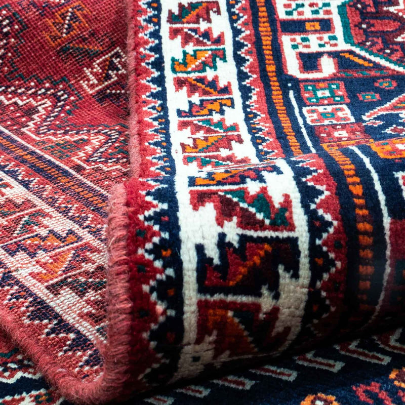 Persisk matta - Nomadic - 277 x 178 cm - mörkröd