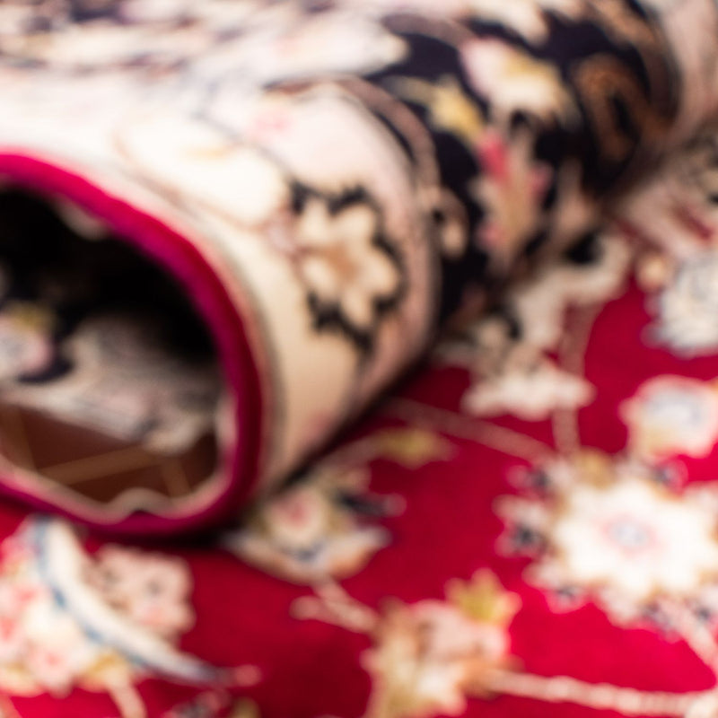 Persisk matta - Tabriz - Royal - 303 x 202 cm - mörkröd