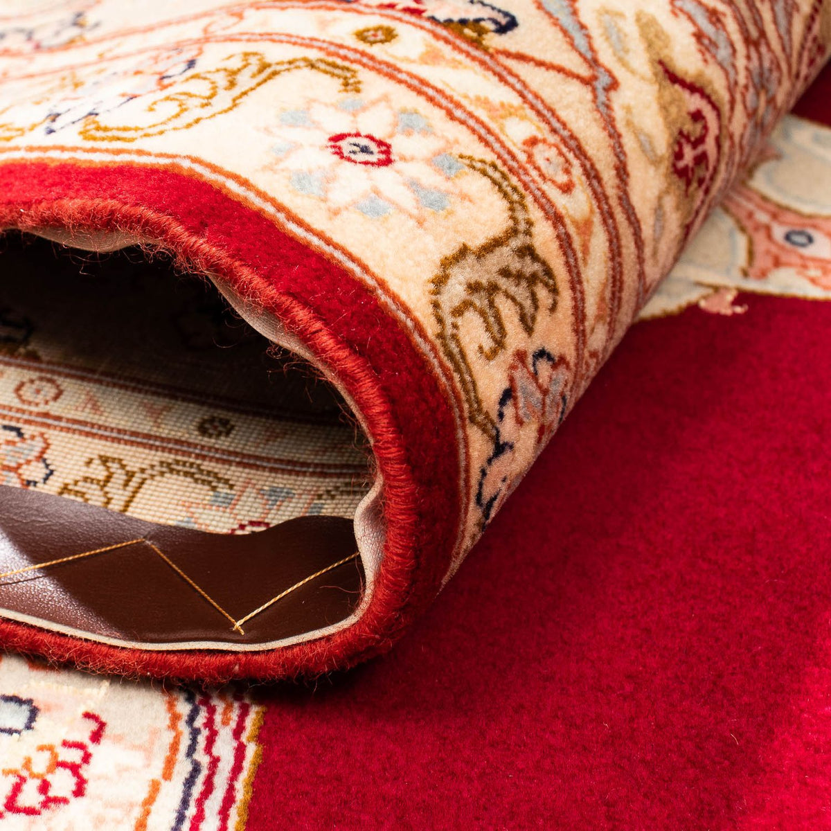 Persisk matta - Tabriz - Royal - 312 x 200 cm - mörkröd