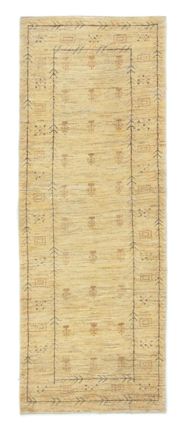 Runner Gabbeh-matta - persisk - 236 x 85 cm - beige