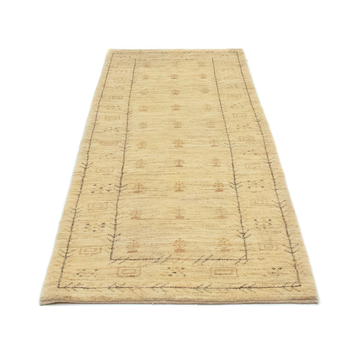 Runner Gabbeh-matta - persisk - 236 x 85 cm - beige