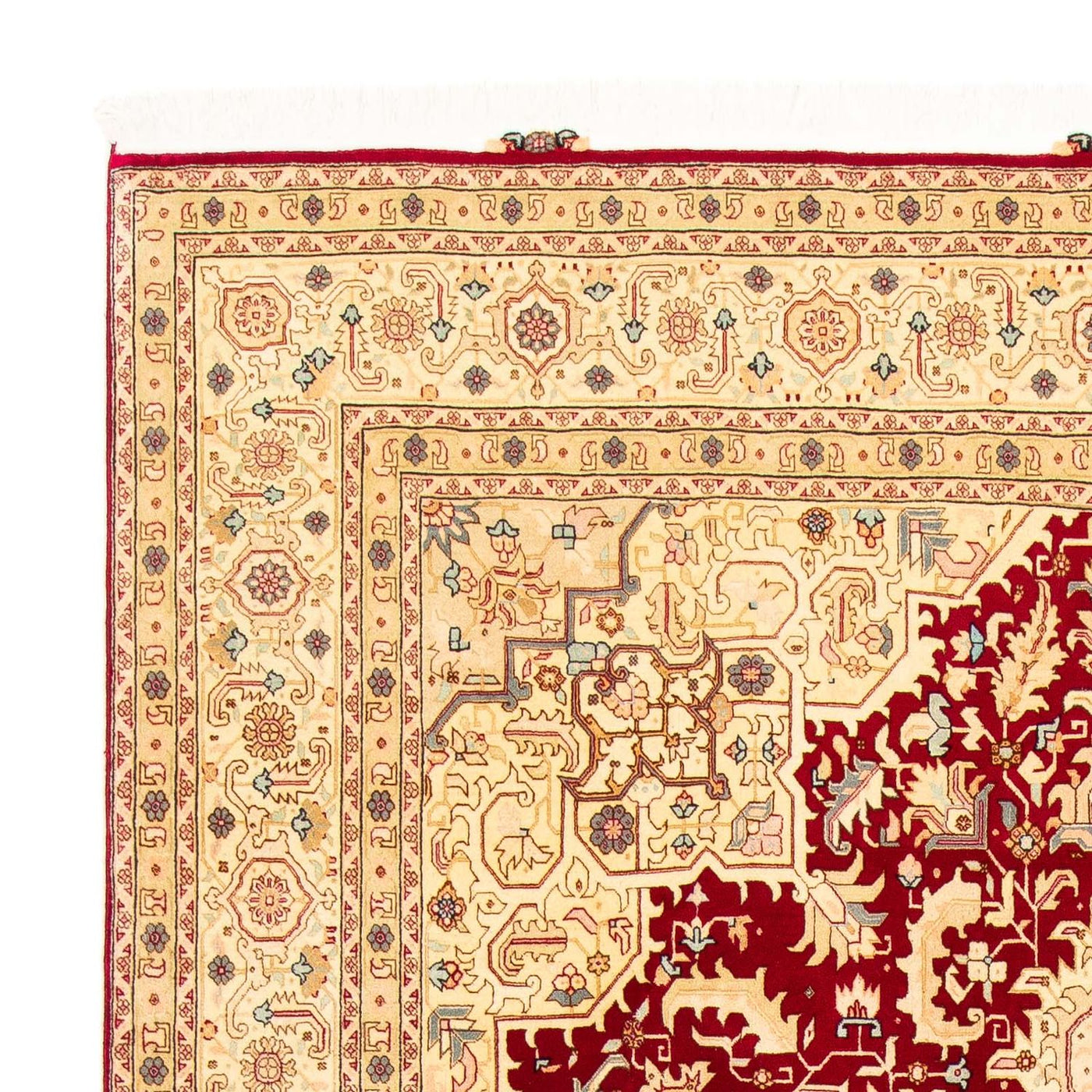 Persisk matta - Tabriz - Royal - 300 x 200 cm - mörkröd