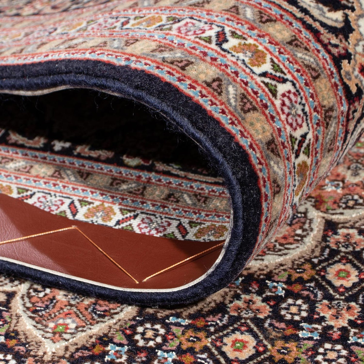 Persisk matta - Tabriz - 294 x 208 cm - mörkbrun