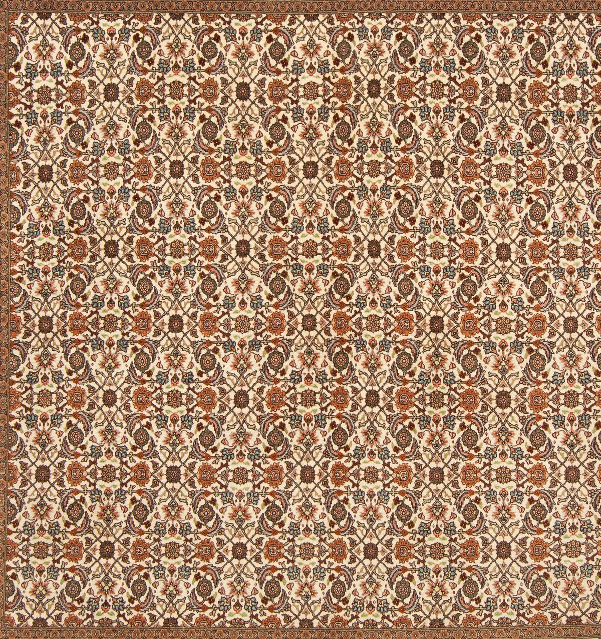 Persisk matta - Tabriz kvadrat  - 215 x 202 cm - ljusbrun