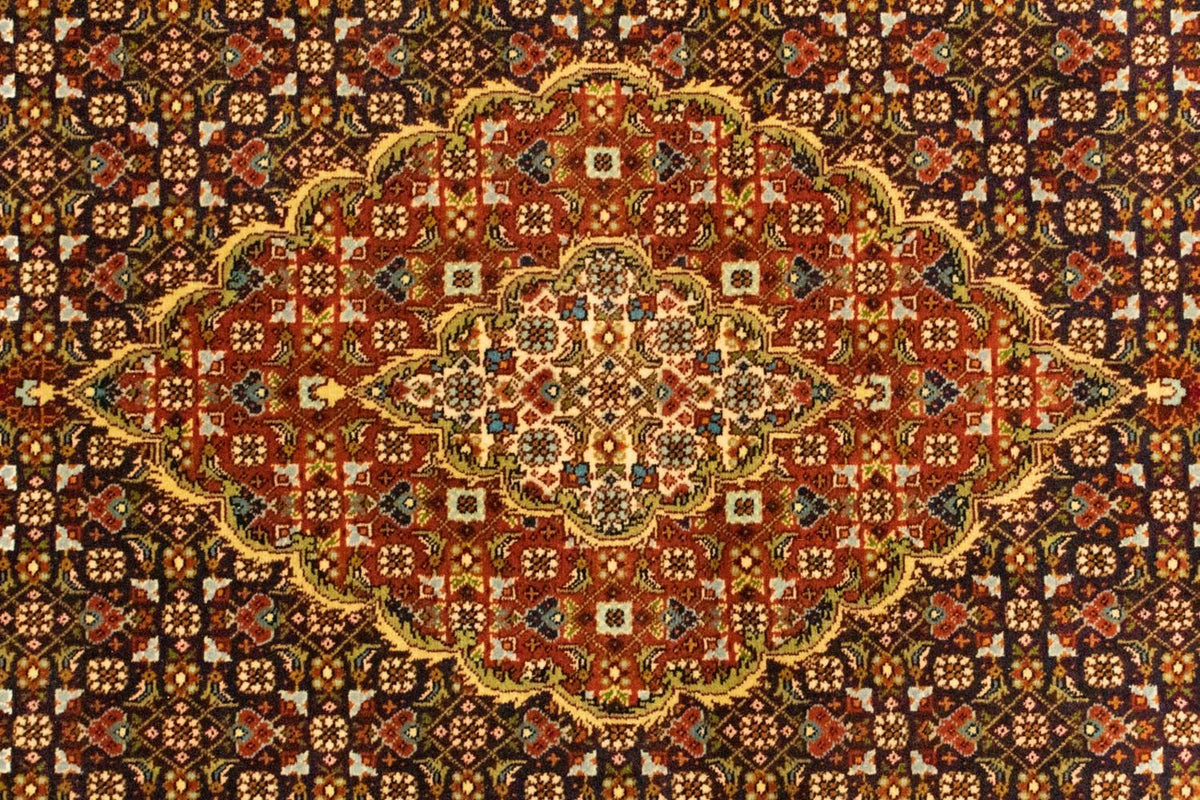 Persisk matta - Tabriz - 152 x 100 cm - mörkröd