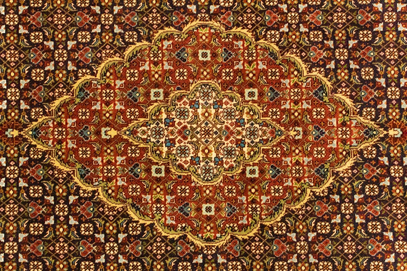 Persisk matta - Tabriz - 152 x 100 cm - mörkröd