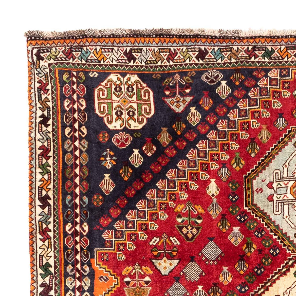 Persisk matta - Nomadic - 258 x 175 cm - mörkröd