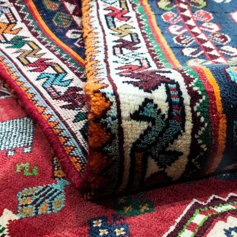 Persisk matta - Nomadic - 258 x 175 cm - mörkröd