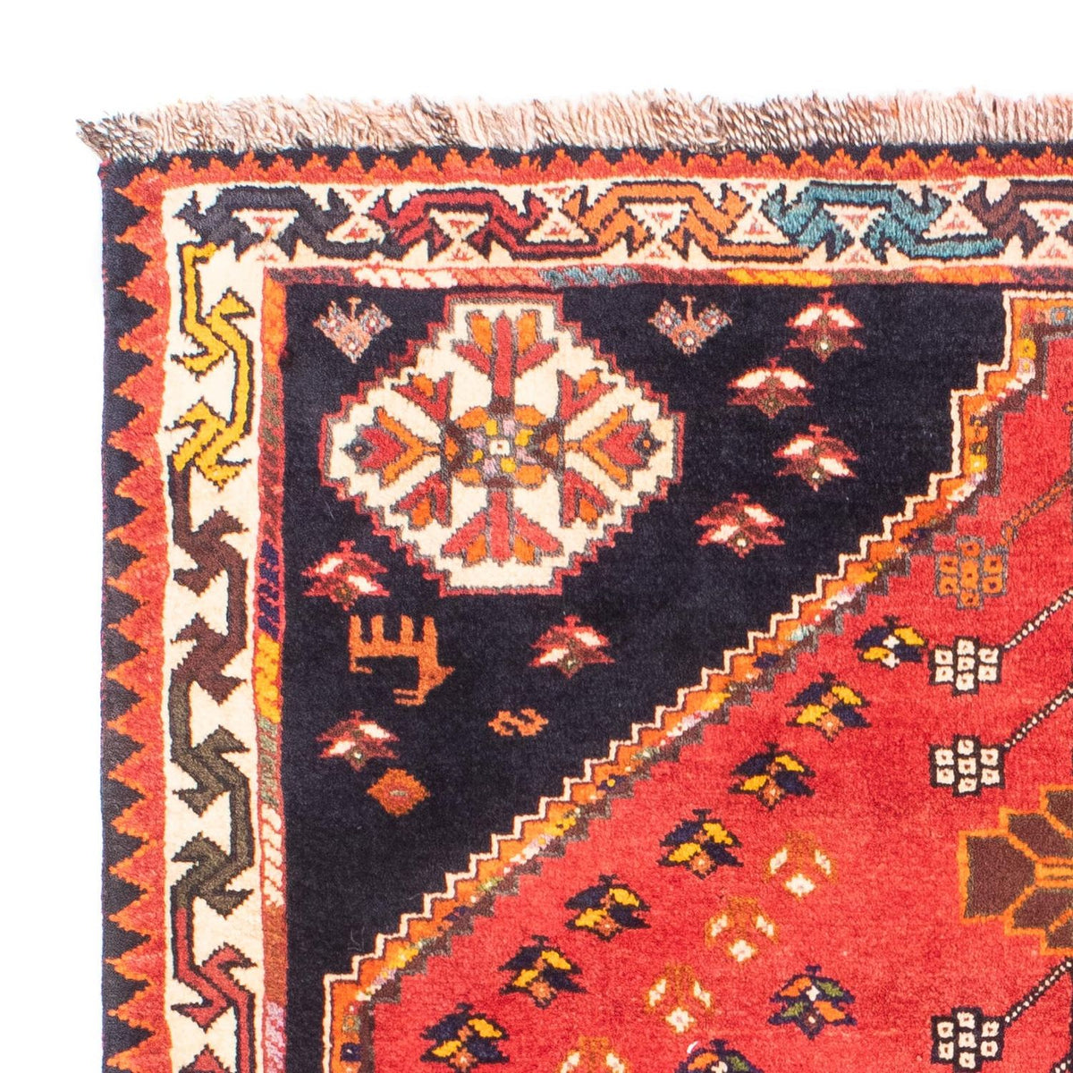 Persisk matta - Nomadic - 158 x 112 cm - mörkröd