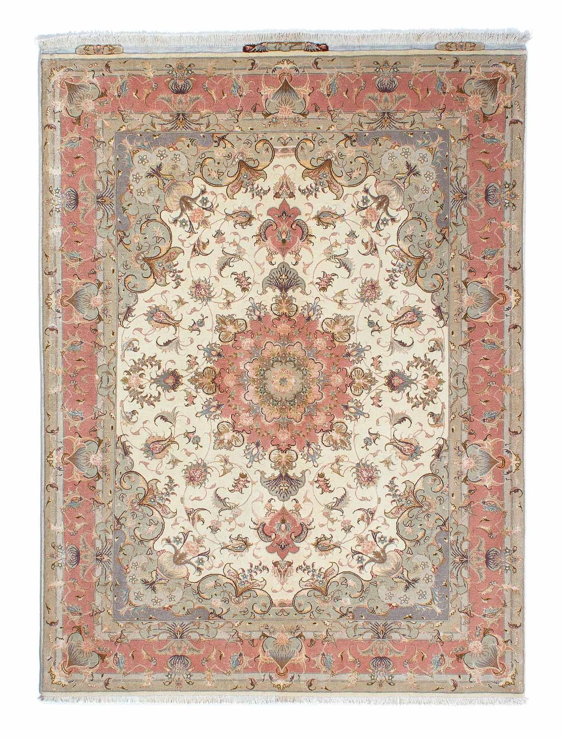 Persisk matta - Tabriz - Royal - 206 x 152 cm - beige