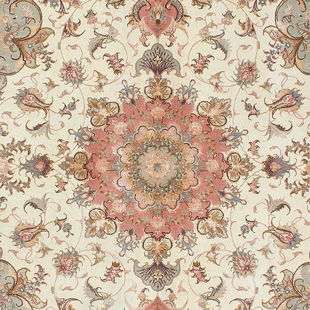 Persisk matta - Tabriz - Royal - 206 x 152 cm - beige