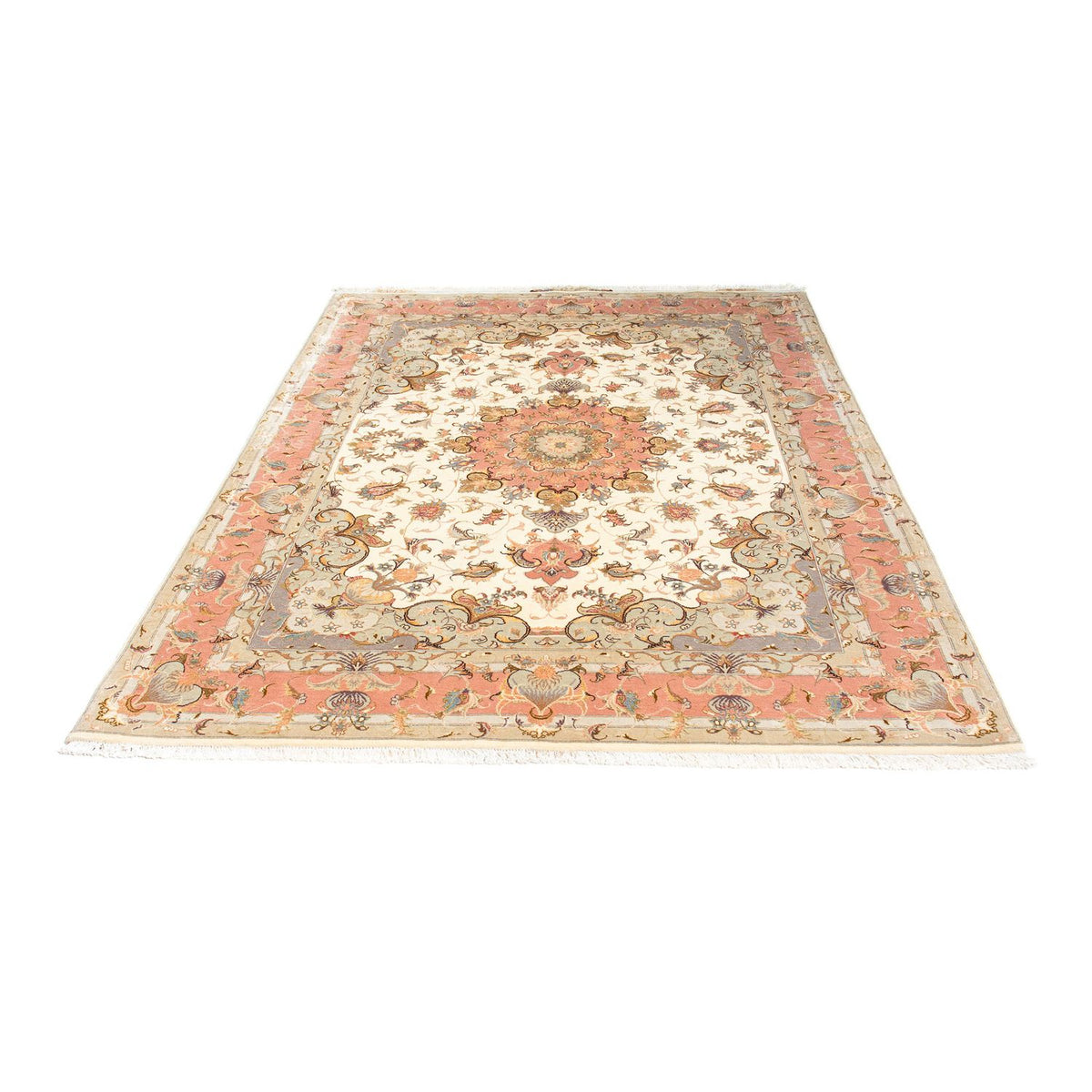 Persisk matta - Tabriz - Royal - 206 x 152 cm - beige