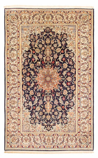 Persisk matta - Isfahan - Premium - 327 x 202 cm - mörkblå