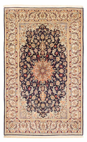 Persisk matta - Isfahan - Premium - 327 x 202 cm - mörkblå