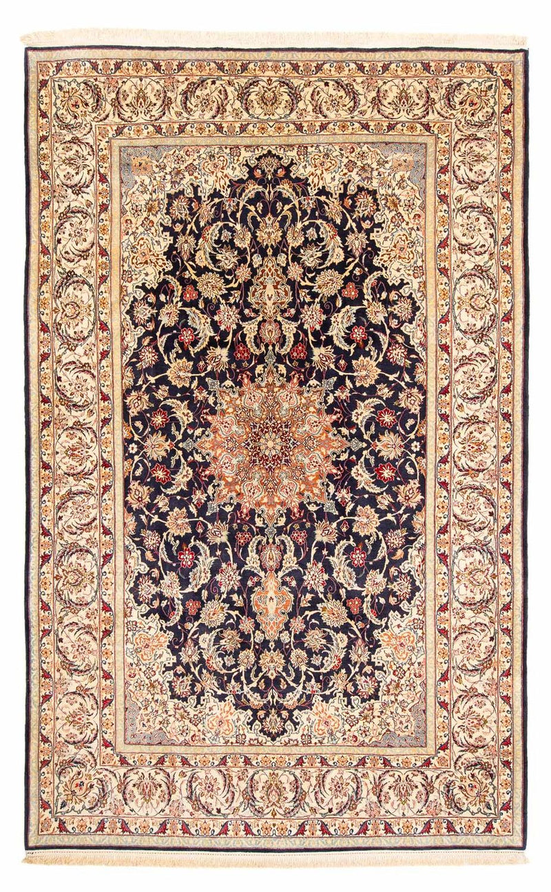 Persisk matta - Isfahan - Premium - 327 x 202 cm - mörkblå