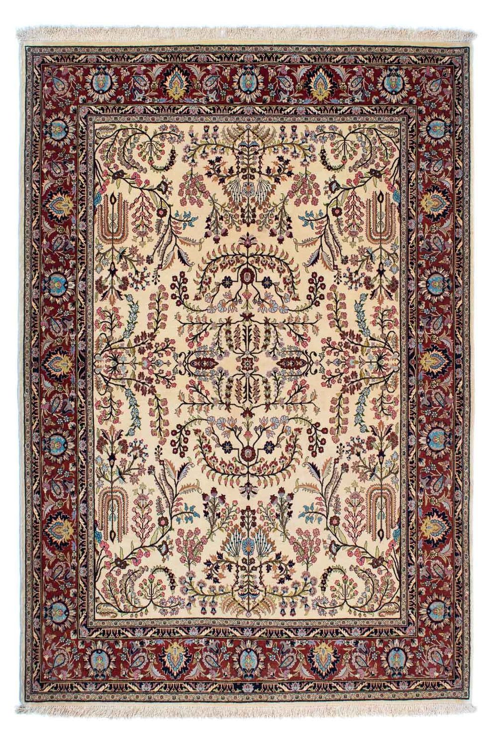Persisk matta - Ghom - 207 x 142 cm - beige