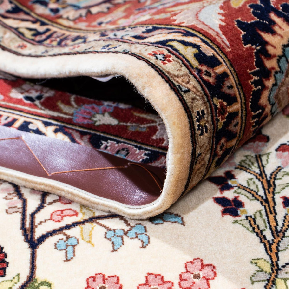 Persisk matta - Ghom - 207 x 142 cm - beige