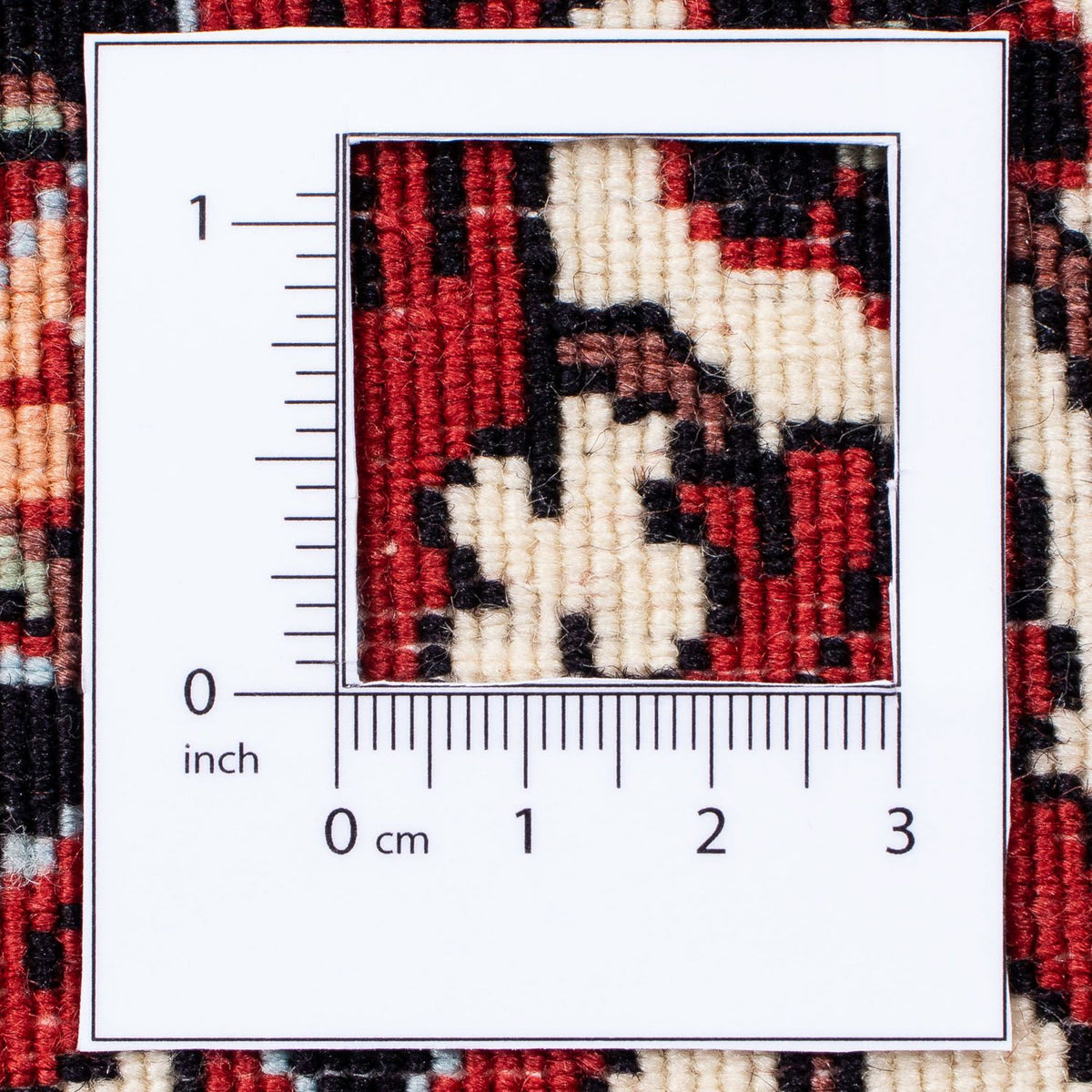 Persisk matta - Bijar - 295 x 251 cm - mörkröd