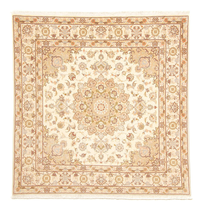 Persisk matta - Tabriz - Royal kvadrat  - 206 x 202 cm - beige