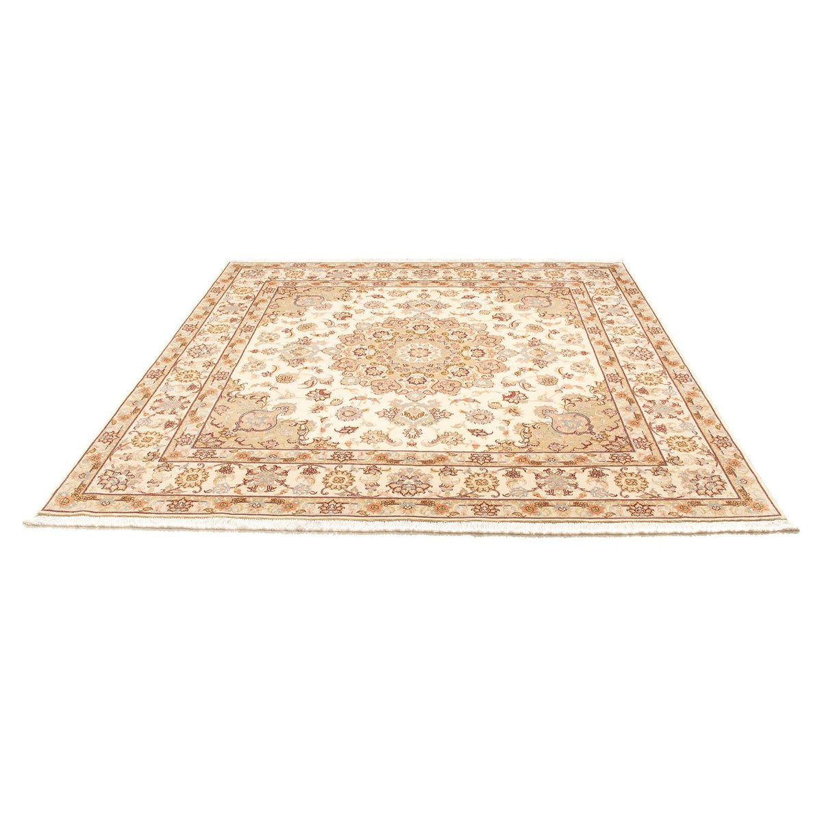 Persisk matta - Tabriz - Royal kvadrat  - 206 x 202 cm - beige