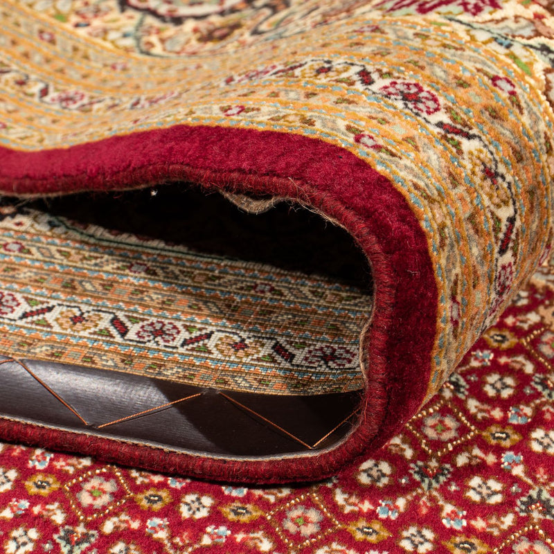 Persisk matta - Tabriz kvadrat  - 248 x 246 cm - mörkröd