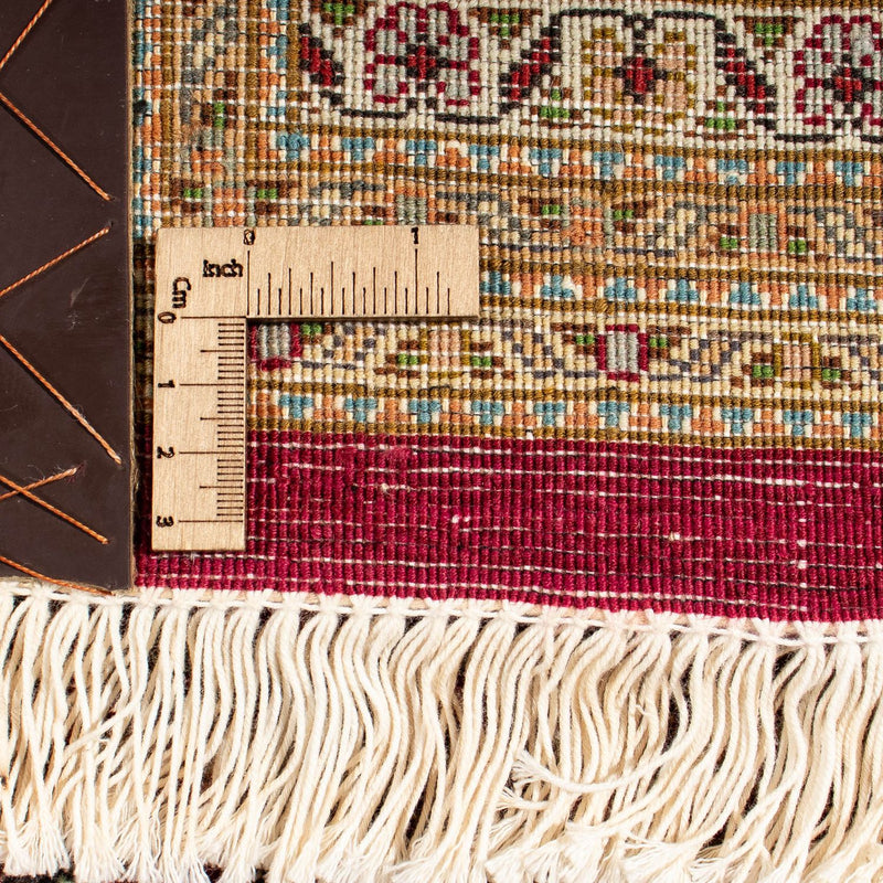 Persisk matta - Tabriz kvadrat  - 251 x 247 cm - mörkröd