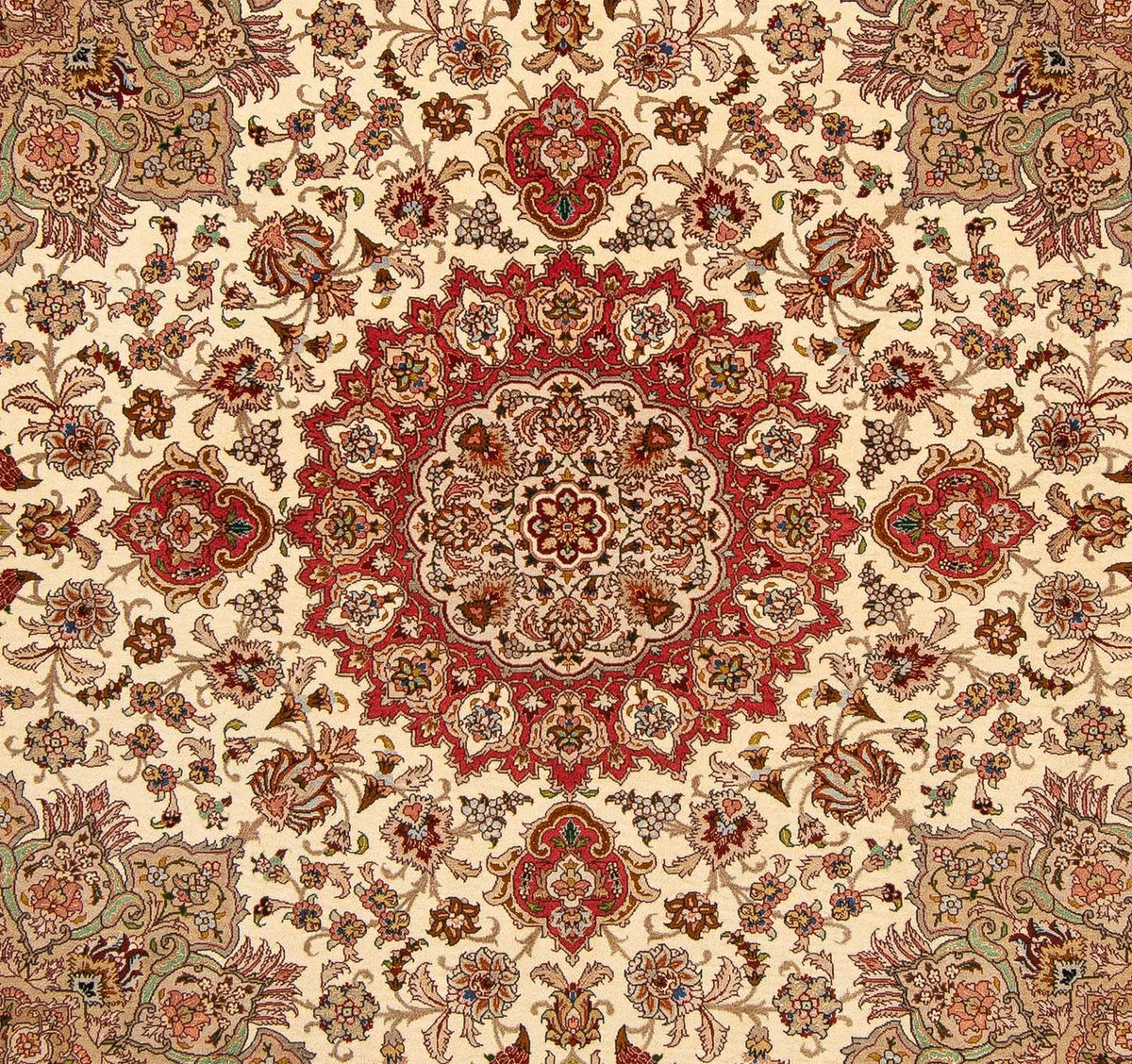 Persisk matta - Tabriz - Royal kvadrat  - 203 x 200 cm - beige