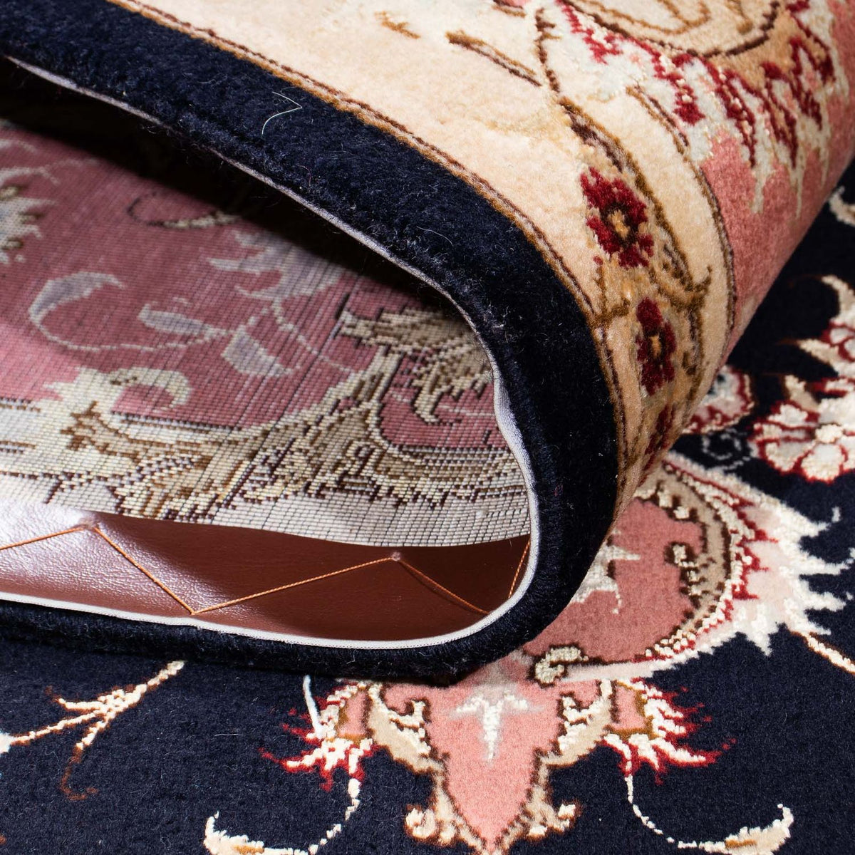 Persisk matta - Tabriz - Royal - 245 x 168 cm - mörkblå