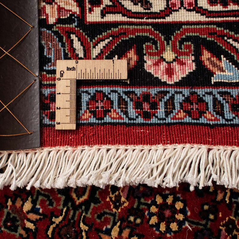 Persisk matta - Bijar - 249 x 202 cm - mörkröd