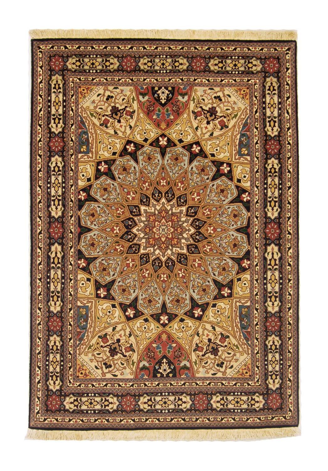 Persisk matta - Tabriz - Royal - 151 x 103 cm - flerfärgad