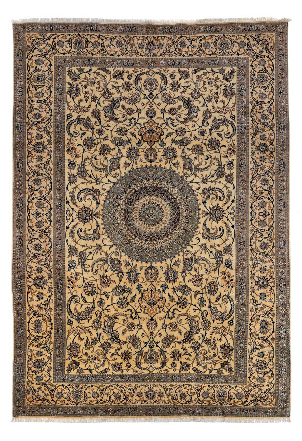 Persisk matta - Nain - Premium - 362 x 243 cm - mörk beige