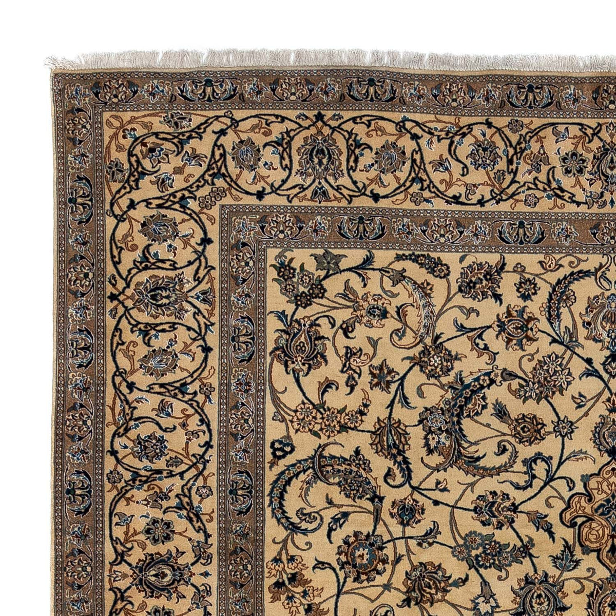 Persisk matta - Nain - Premium - 362 x 243 cm - mörk beige
