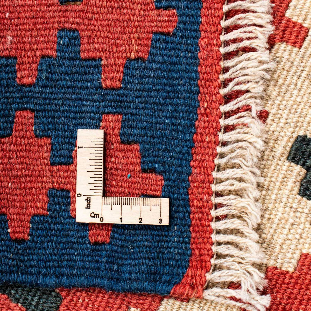 Kelim Carpet - orientalisk matta - 202 x 153 cm - röd