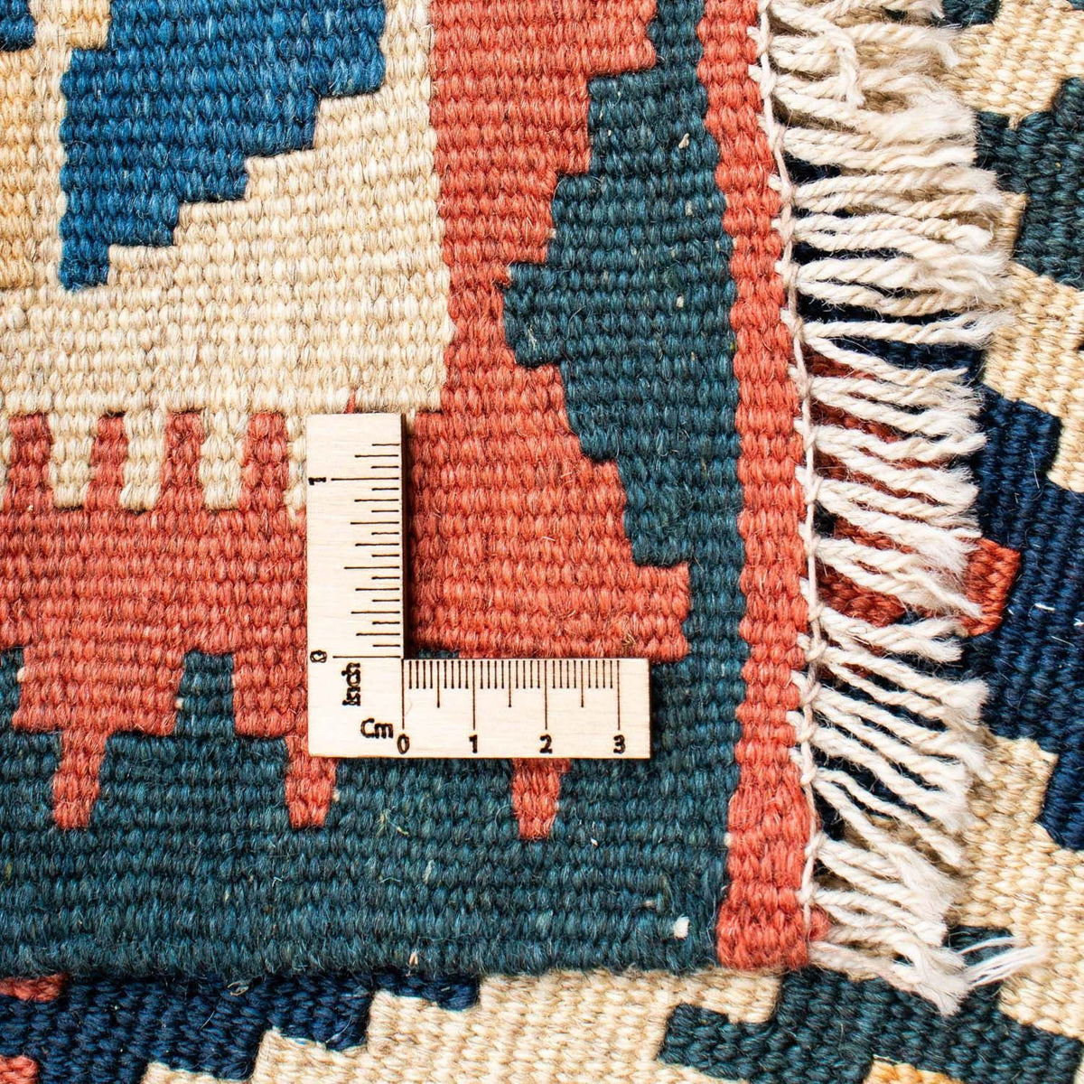 Kelim Carpet - orientalisk matta - 191 x 153 cm - beige