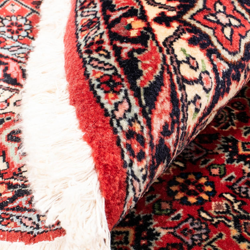 Persisk matta - Bijar runt  - 150 x 150 cm - mörkröd