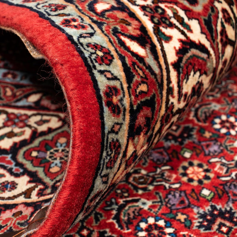 Persisk matta - Bijar kvadrat  - 207 x 200 cm - mörkröd