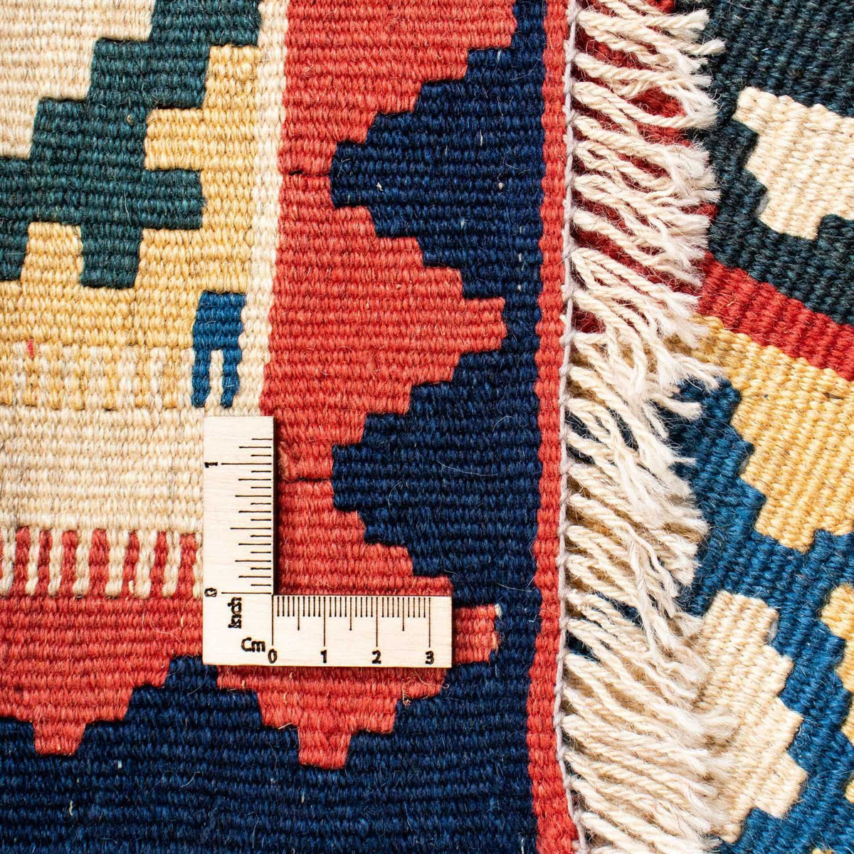 Kelim Carpet - orientalisk matta - 195 x 156 cm - röd