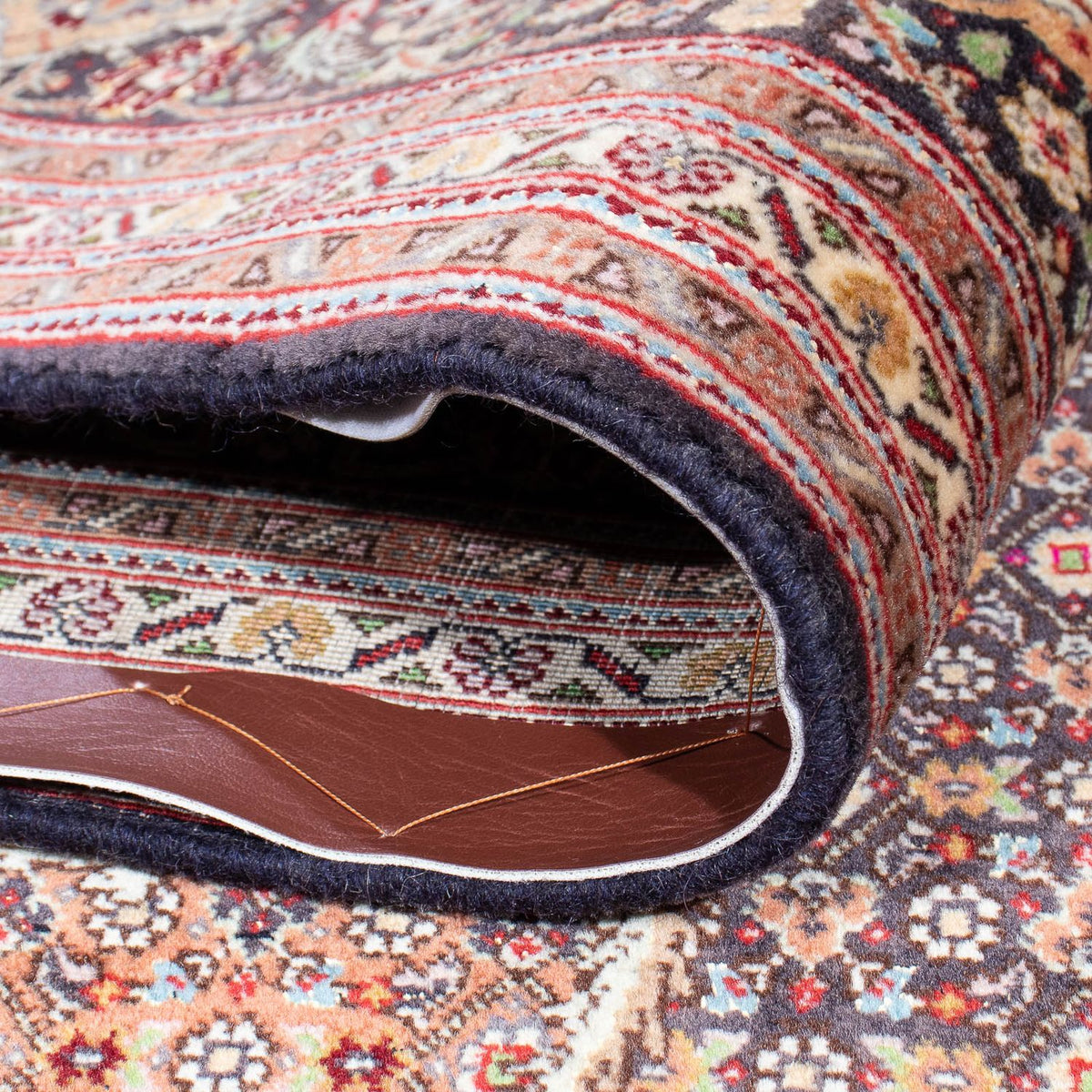 Persisk matta - Tabriz - 302 x 210 cm - mörkblå