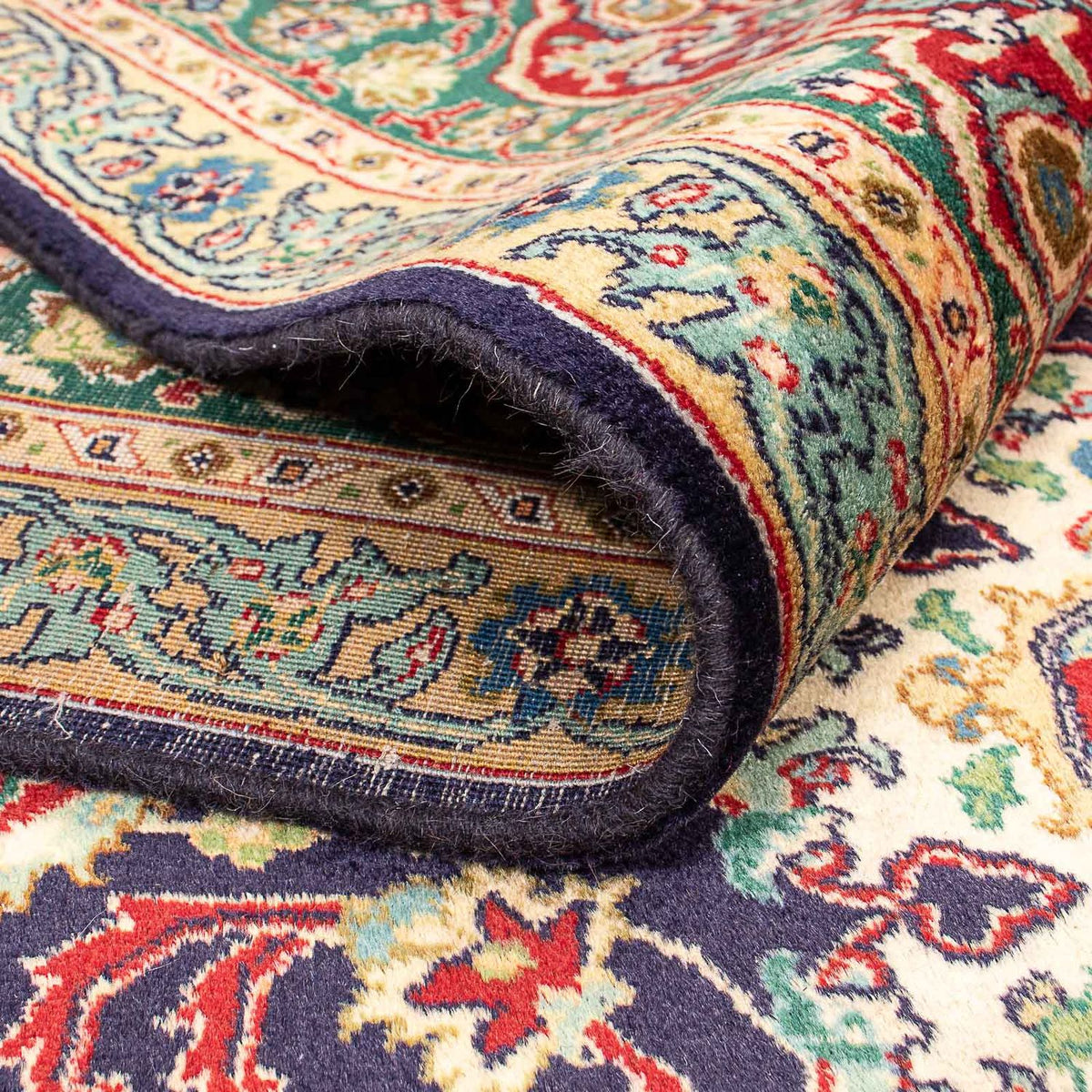 Persisk matta - Tabriz - Royal - 401 x 300 cm - mörkblå