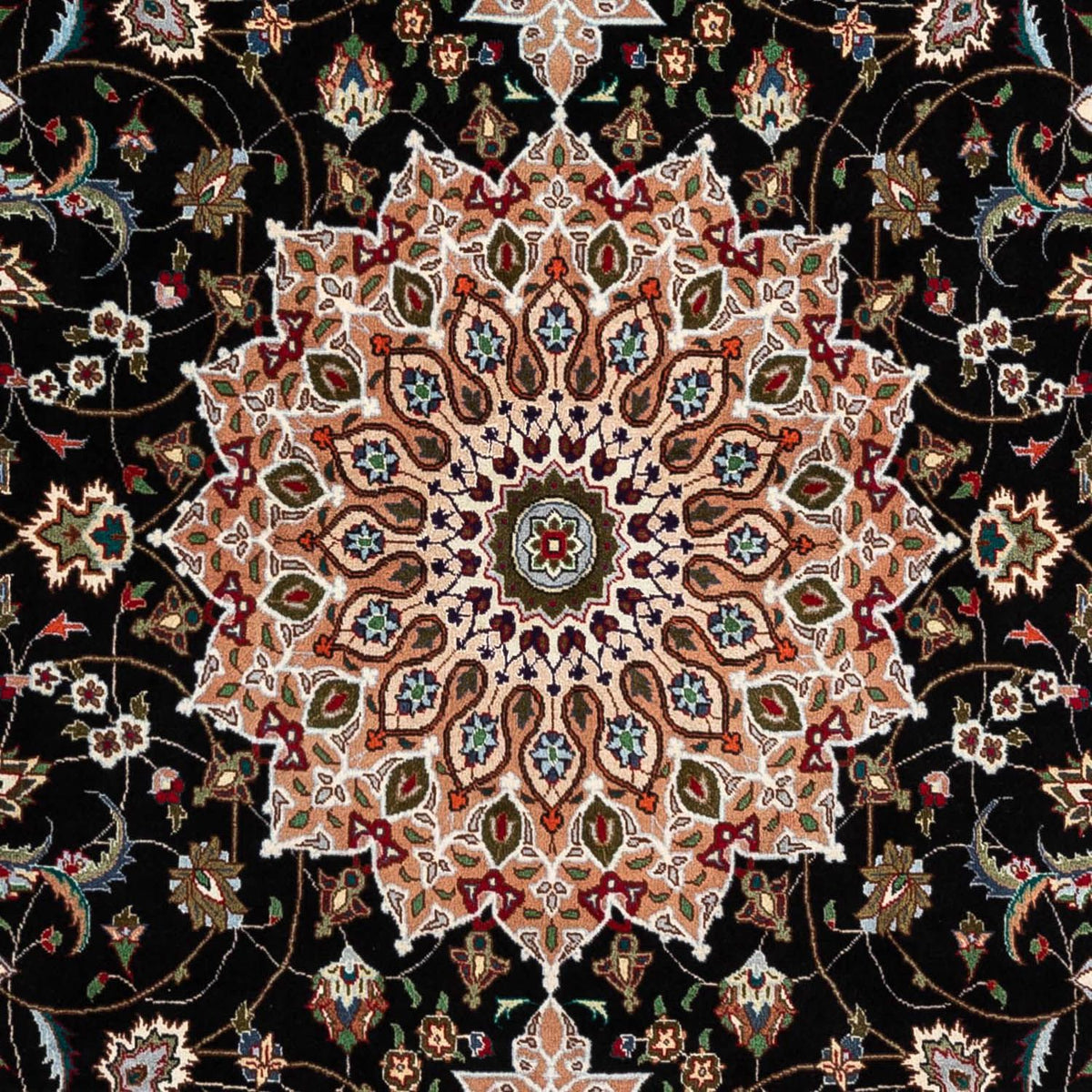 Persisk matta - Tabriz - Royal - 293 x 190 cm - mörkblå