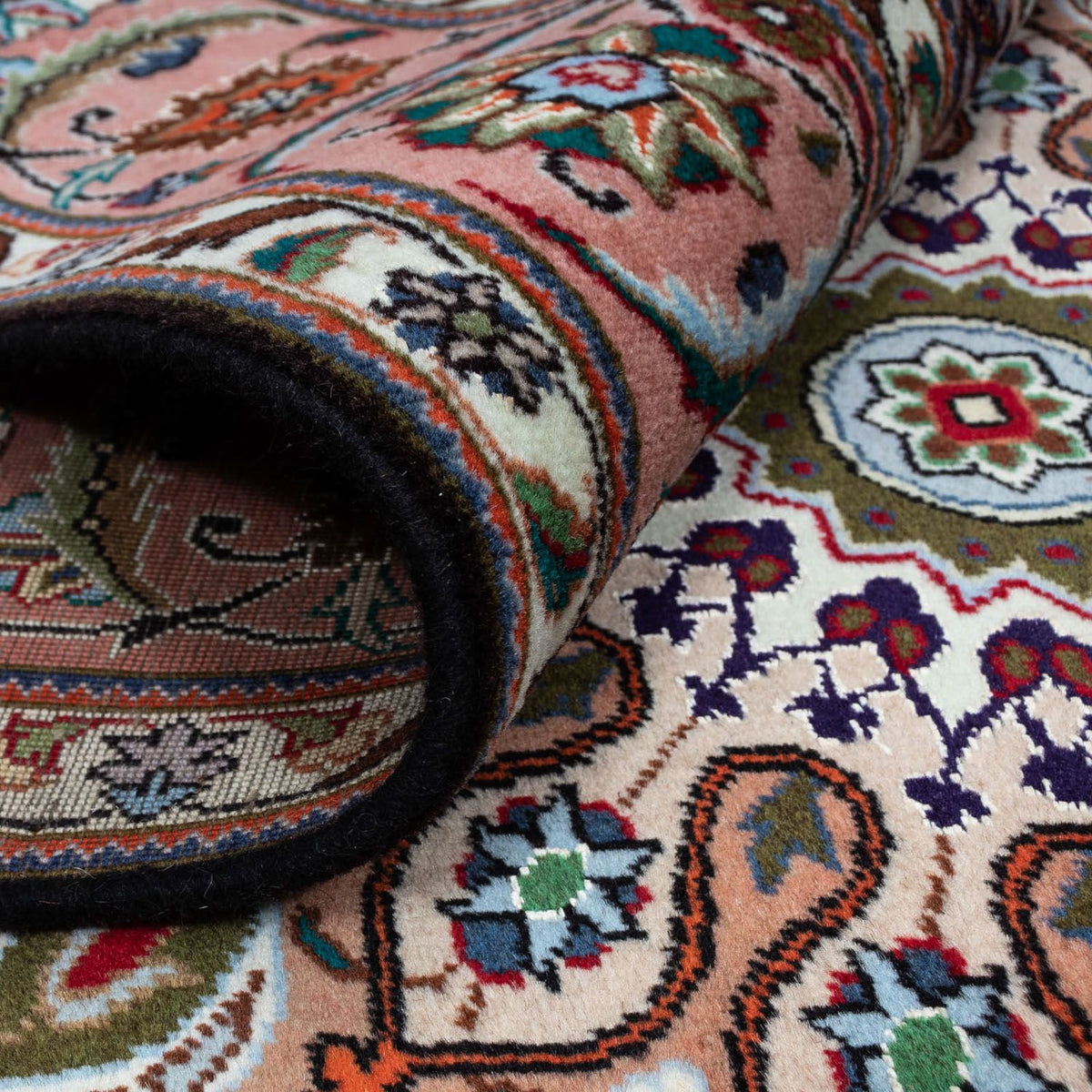 Persisk matta - Tabriz - Royal - 293 x 190 cm - mörkblå