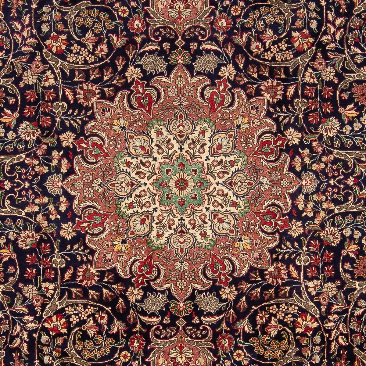 Persisk matta - Tabriz - Royal - 342 x 246 cm - mörkblå