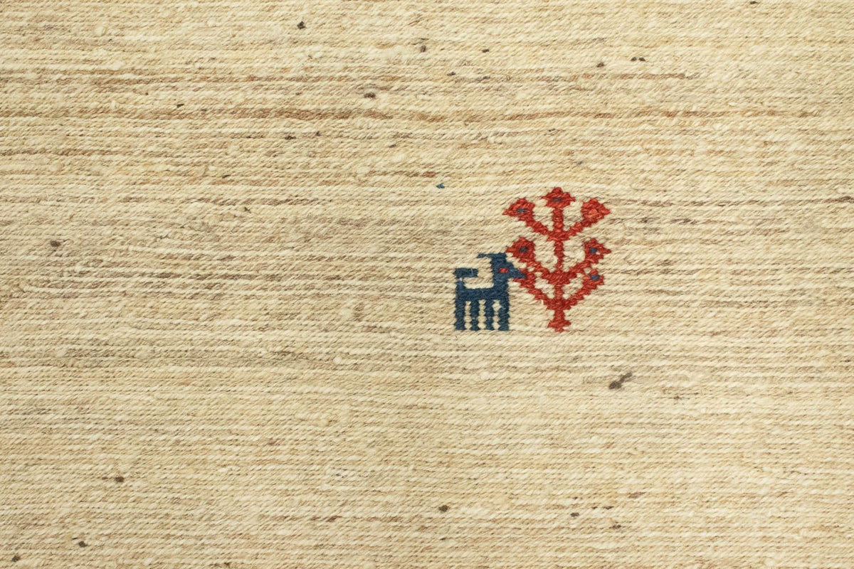 Gabbeh-matta - persisk - 192 x 157 cm - beige