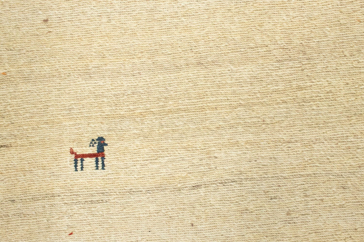 Gabbeh-matta - persisk - 206 x 158 cm - beige