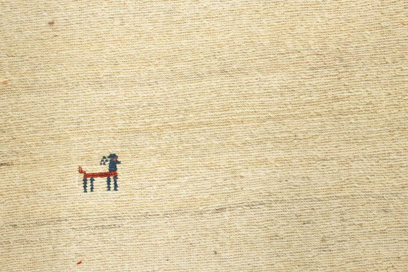 Gabbeh-matta - persisk - 206 x 158 cm - beige