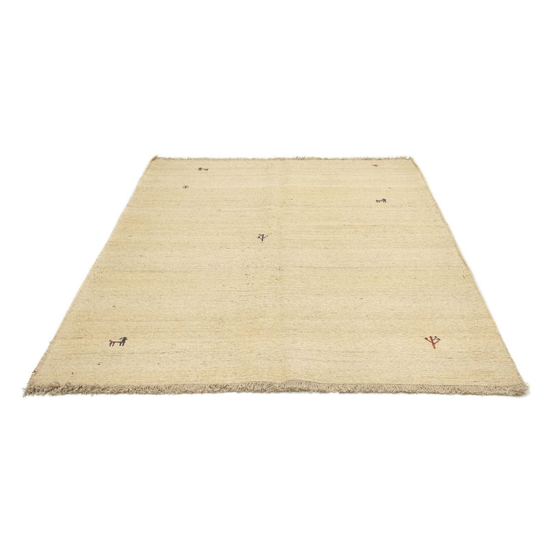 Gabbeh-matta - persisk - 206 x 158 cm - beige