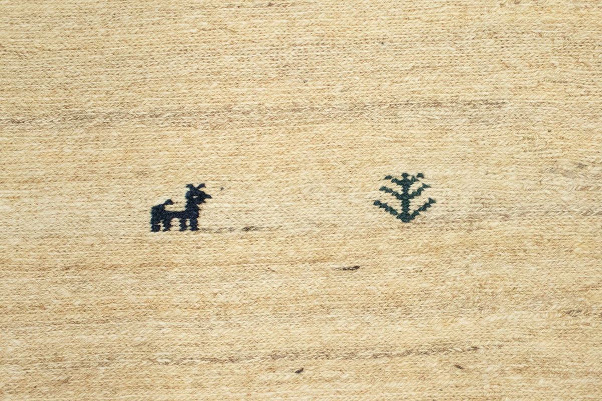 Gabbeh-matta - persisk - 212 x 153 cm - beige