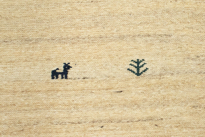 Gabbeh-matta - persisk - 212 x 153 cm - beige